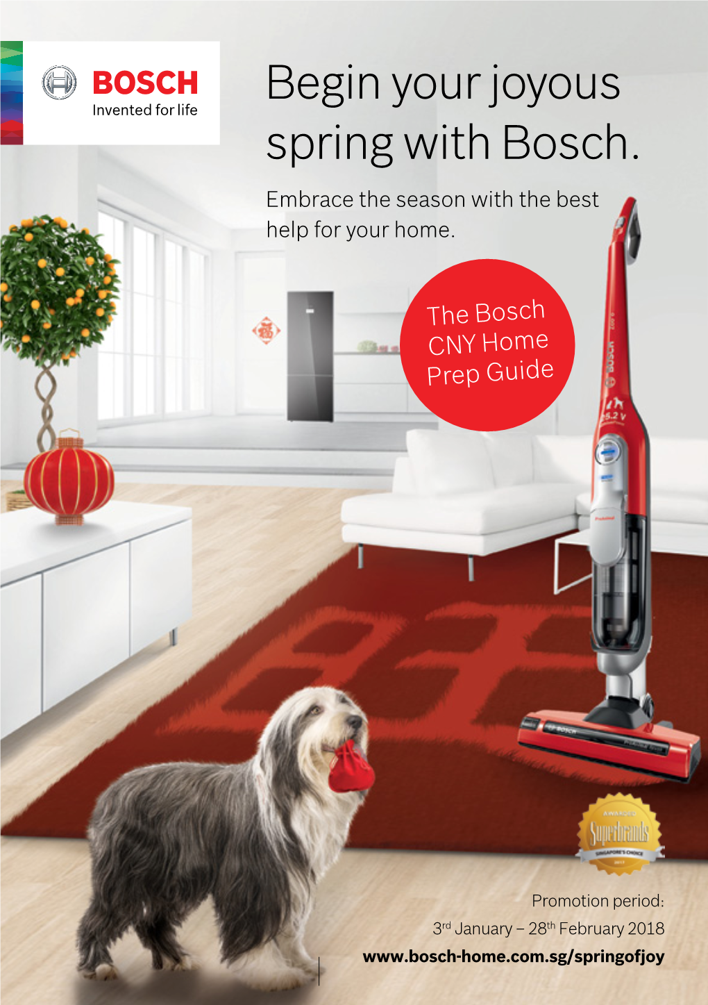 Begin Your Joyous Spring with Bosch. Embrace the Season with the Best Help for Your Home