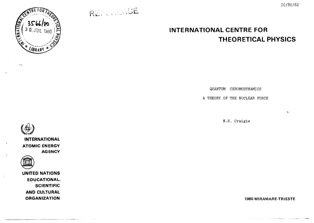 International Centre for Theoretical Physics