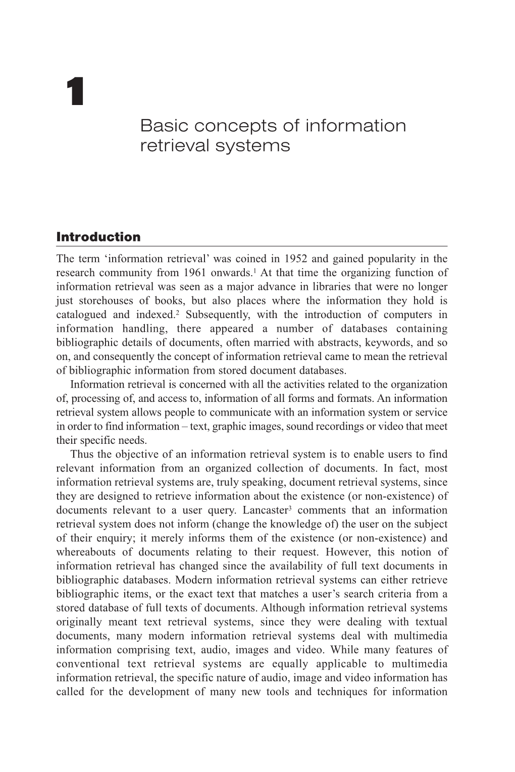 Basic Concepts in Information Retrieval