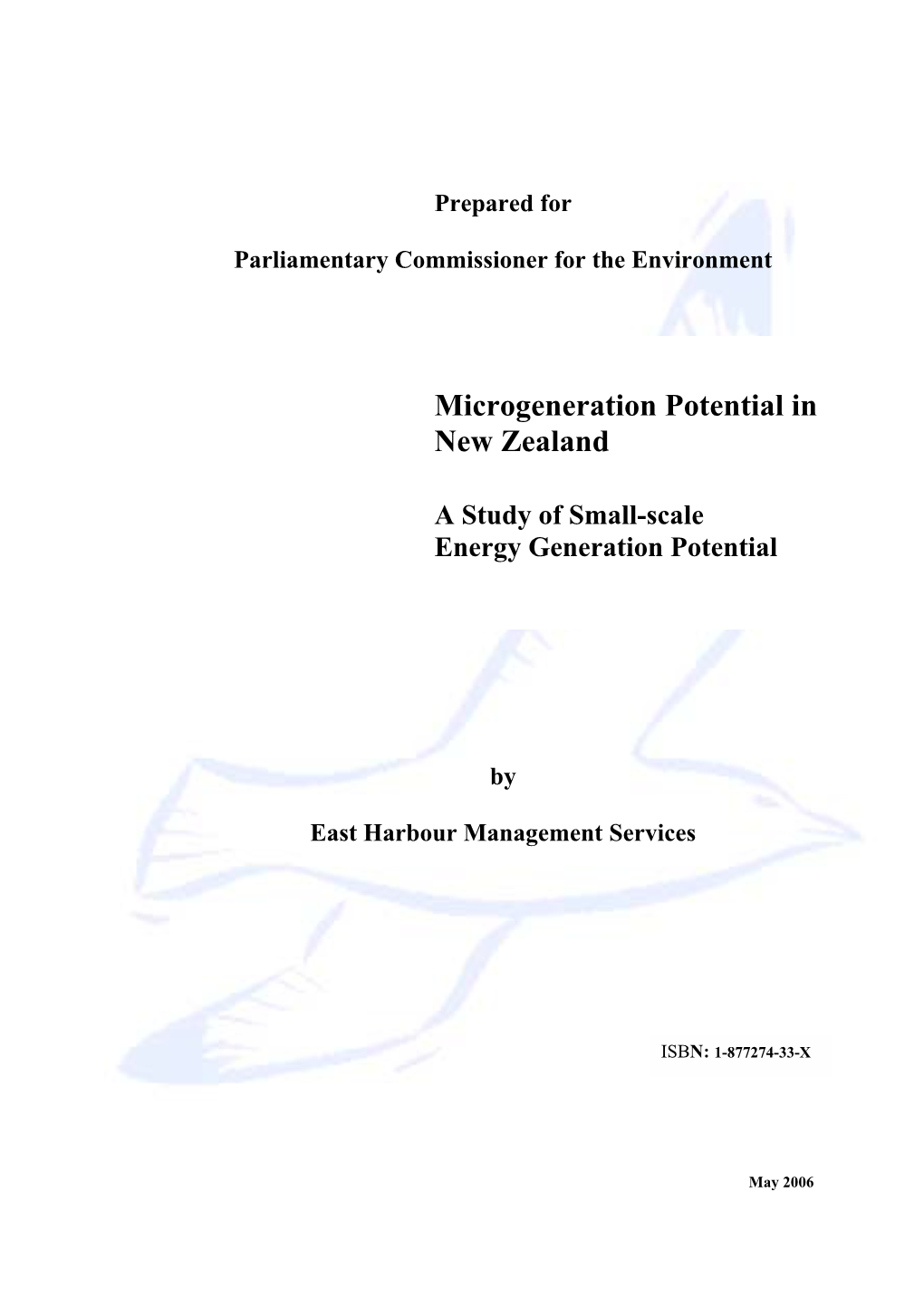 Microgeneration Potential in New Zealand