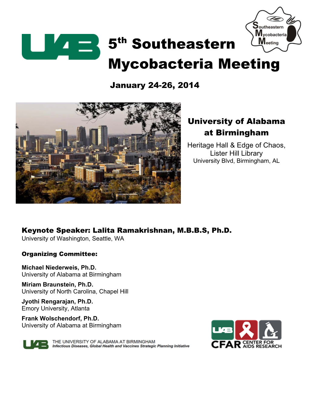 5Th Southeastern Mycobacteria Meeting