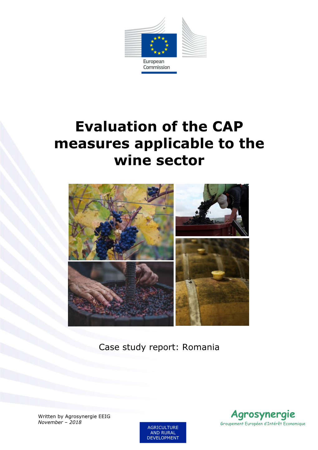 Evaluation of the CAP Measures Applicable to the Wine Sector