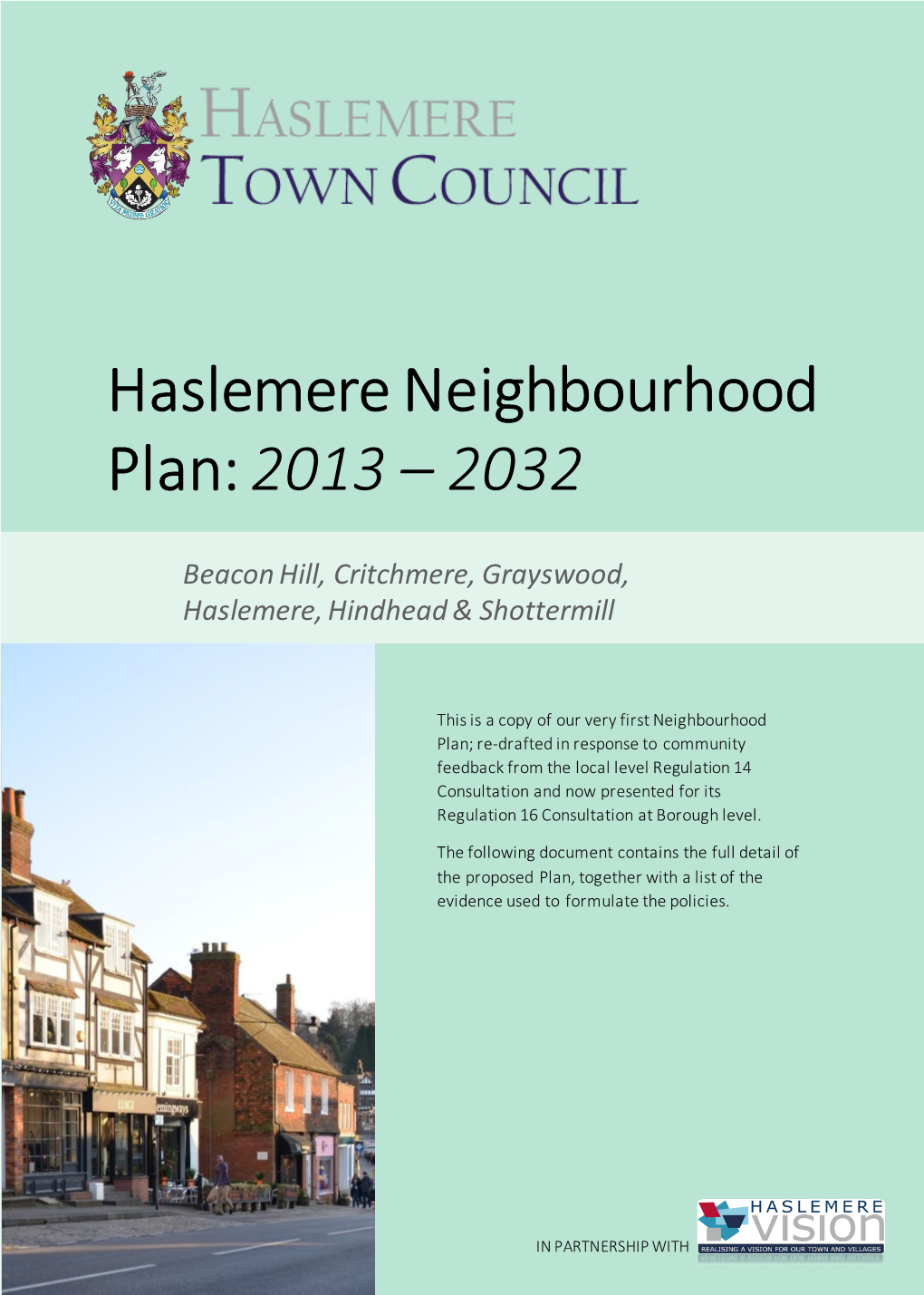 Haslemere Neighbourhood Plan: 2013 – 2032