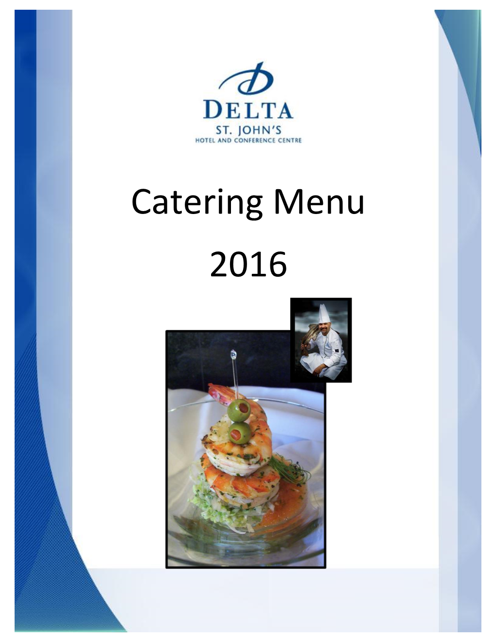 Catering Menu 2016