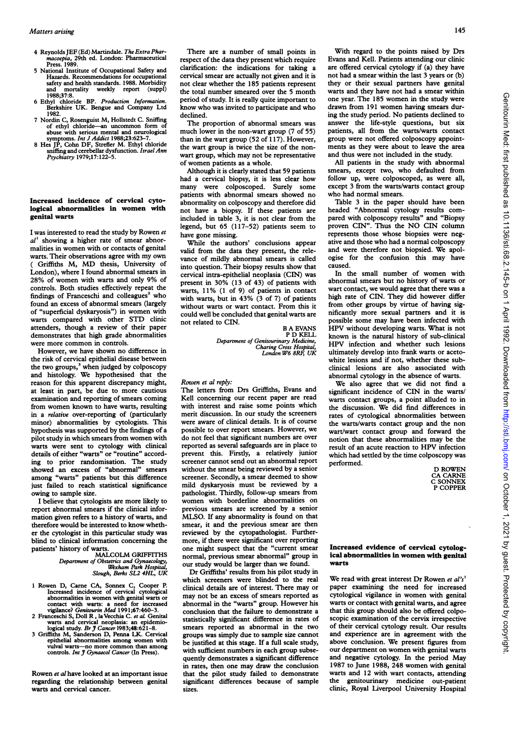 In Women with the Two Groups,3 When Judged by Colposcopy in a Relative