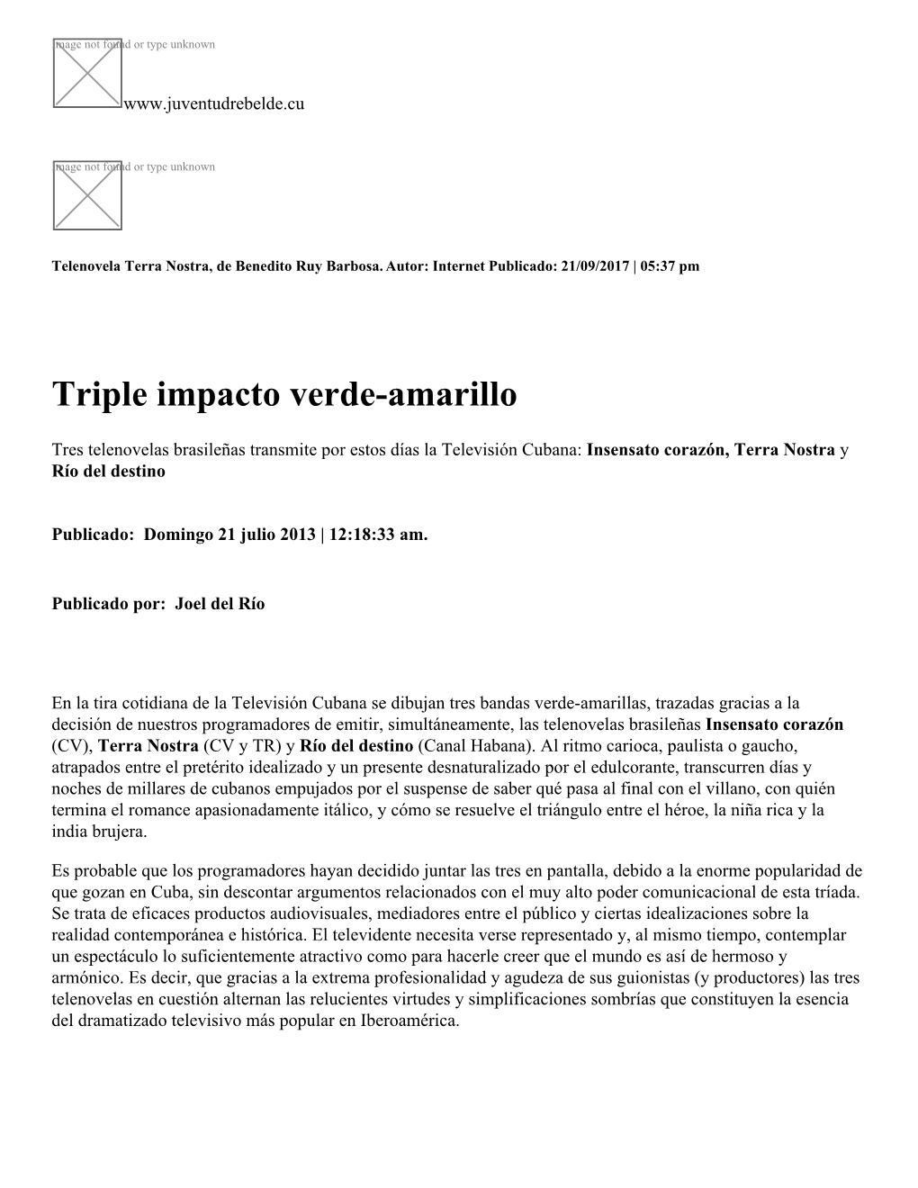 Triple Impacto Verde-Amarillo