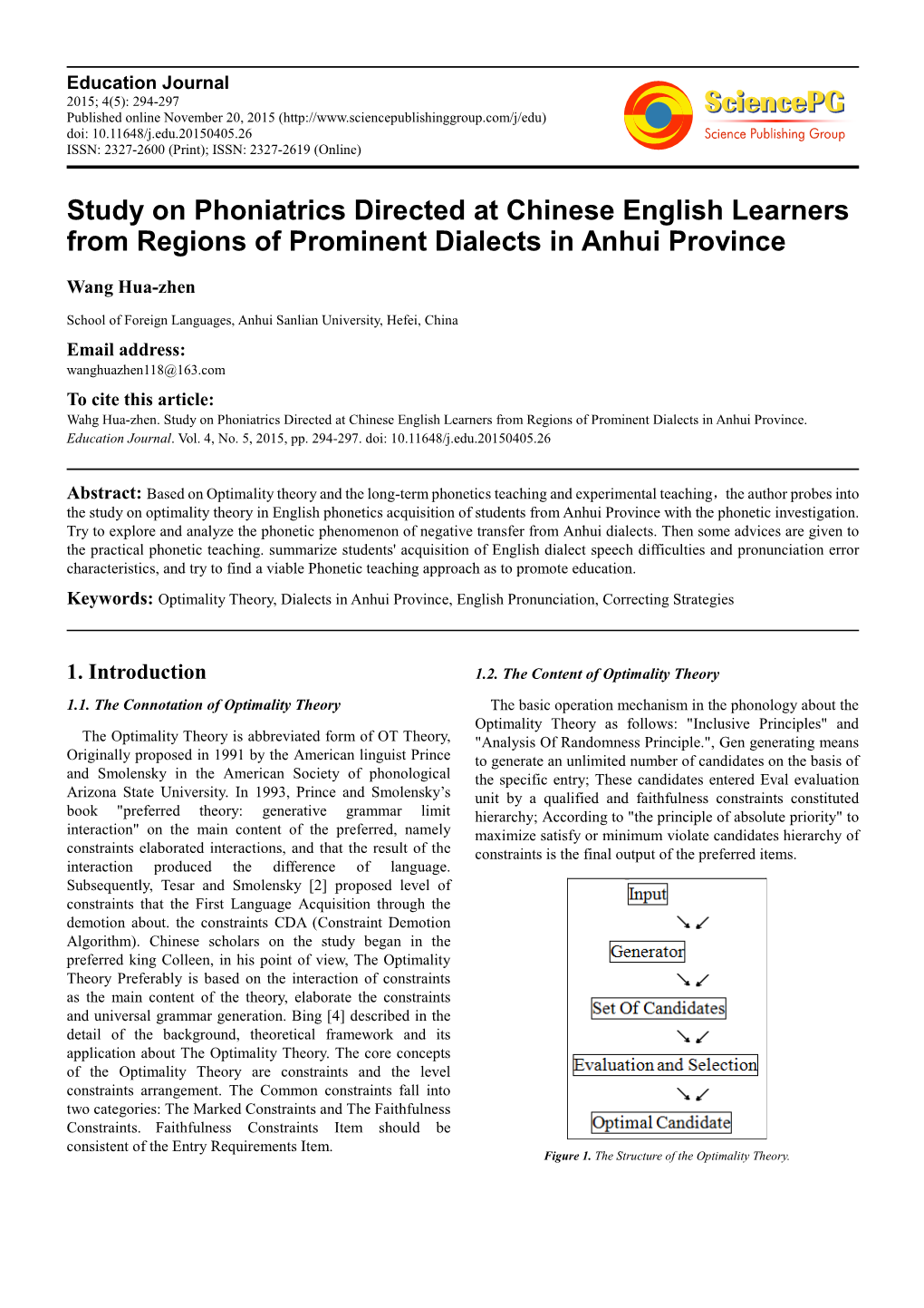 Study on Phoniatrics Directed at Chinese English Learners from Regions of Prominent Dialects in Anhui Province