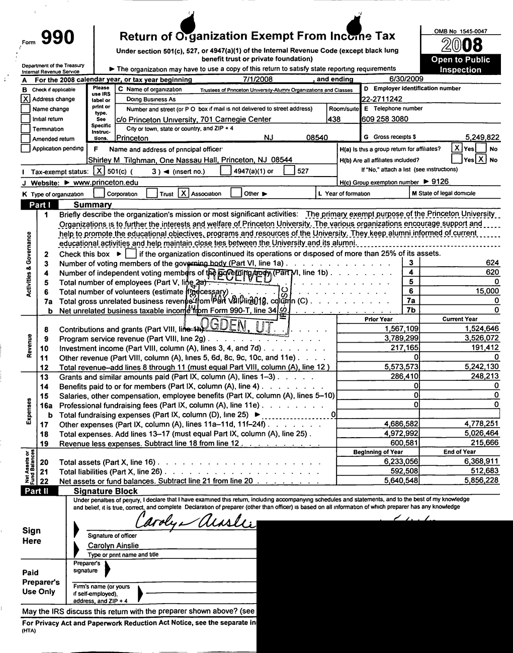 4 Anization Exempt from Incc,^ a Tax Return Of