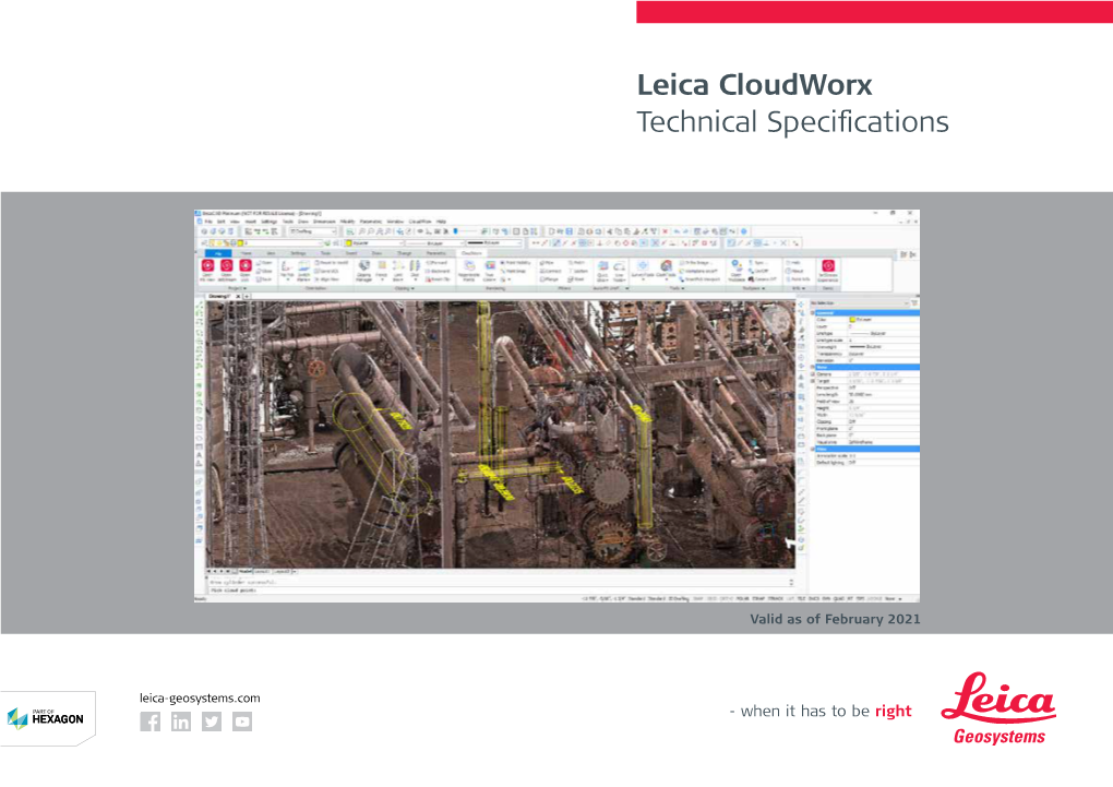 Leica Cloudworx Technical Specifications