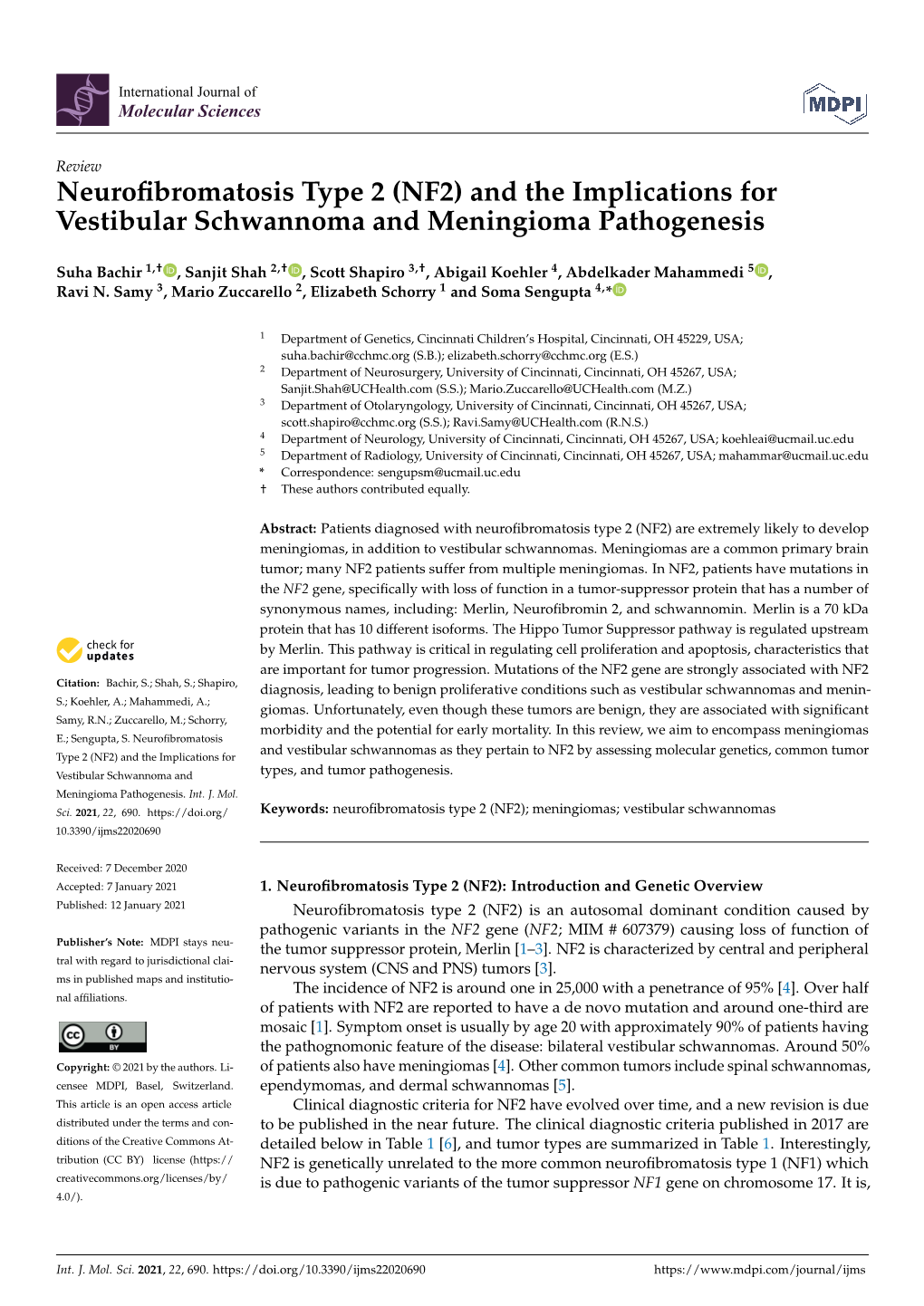 Neurofibromatosis Type 2 (NF2)