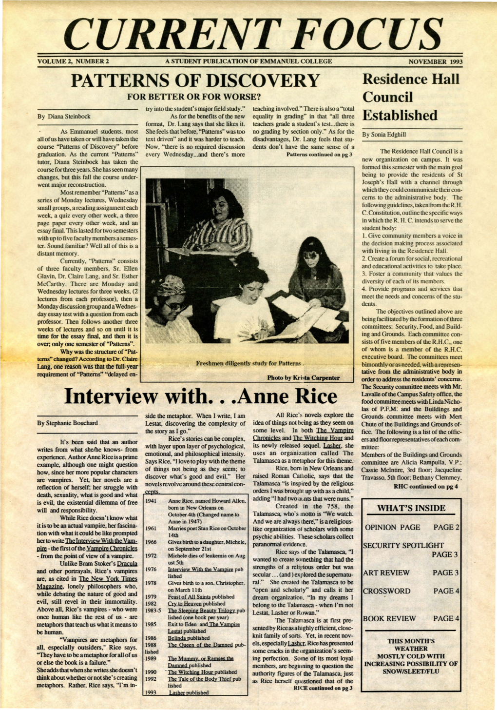 Interview with . • . Anne Rice