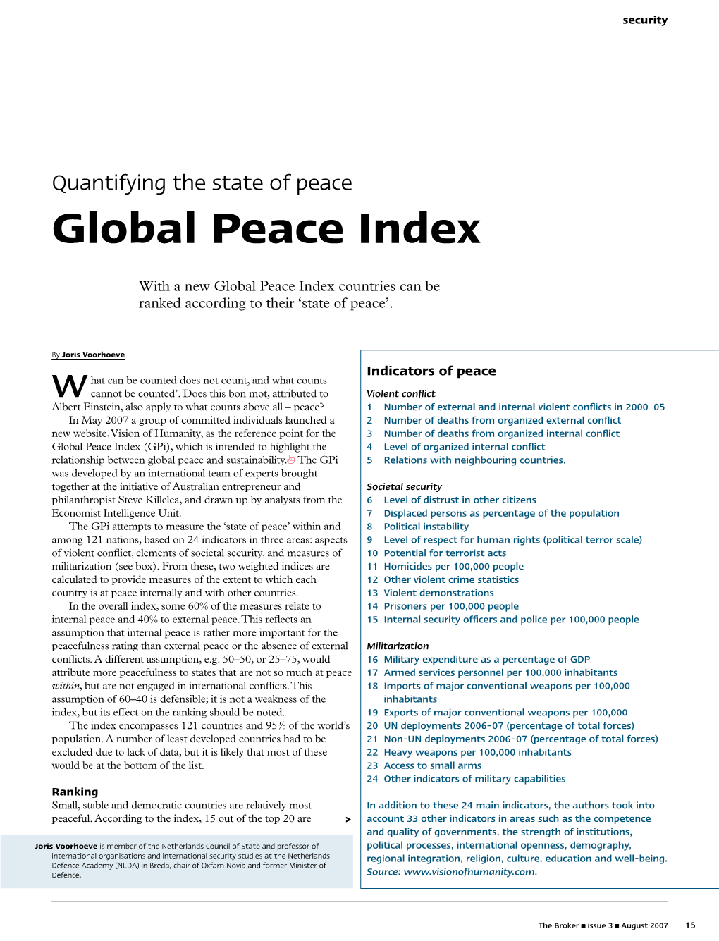 Global Peace Index