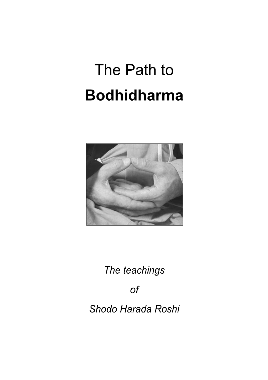 The Path to Bodhidharma