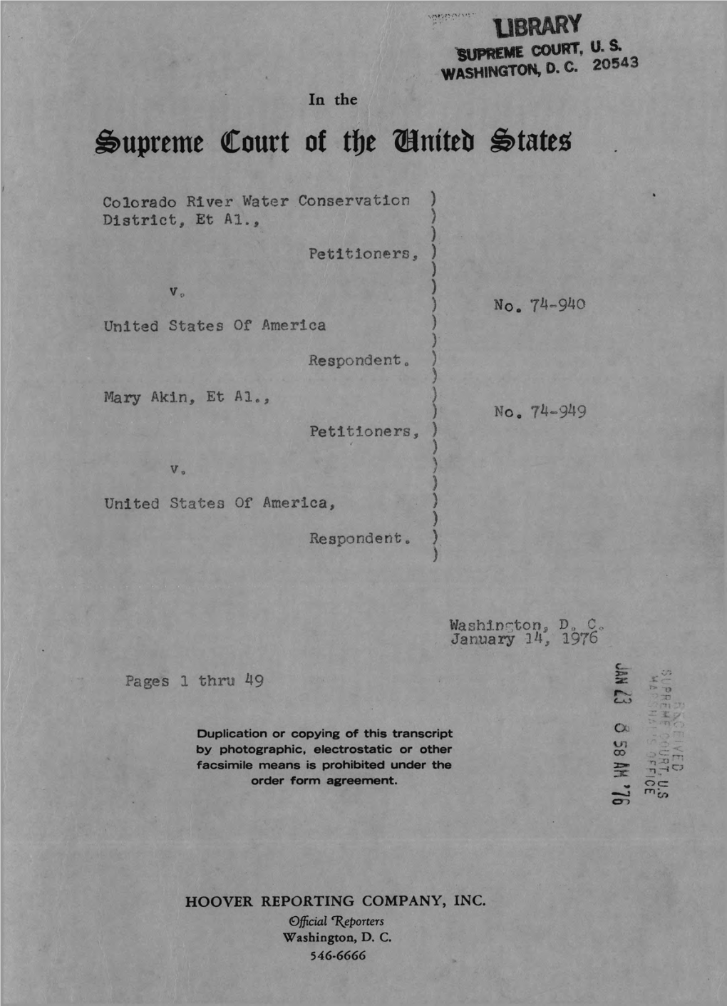 Supreme Court of Tfje ®Mteb States;