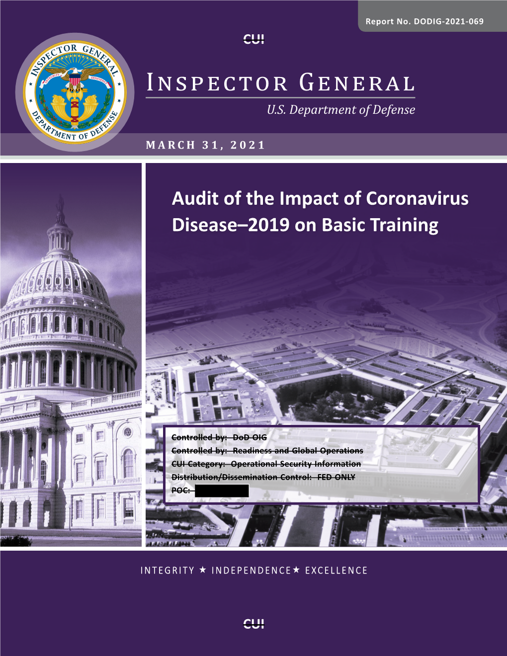 Audit of the Impact of Coronavirus Disease–2019 on Basic Training