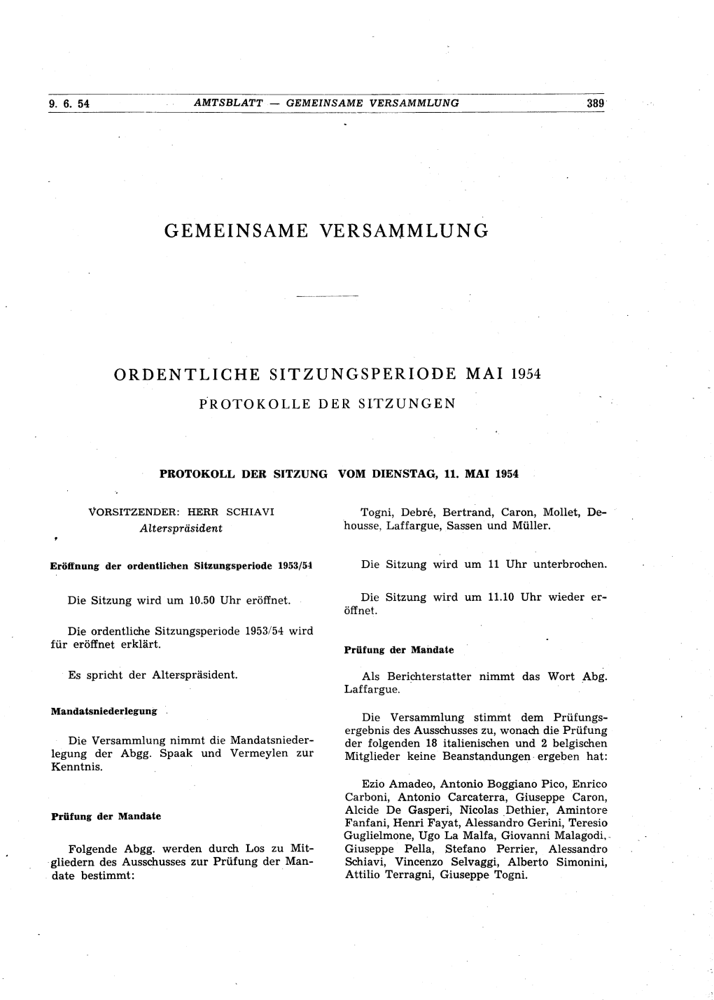 Gemeinsame Versammlung 389