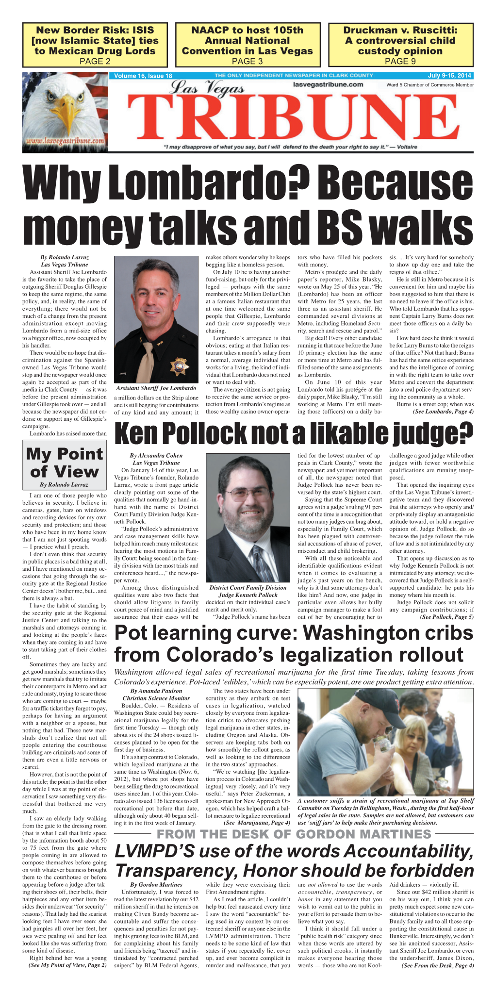 Ken Pollock Not a Likable Judge?