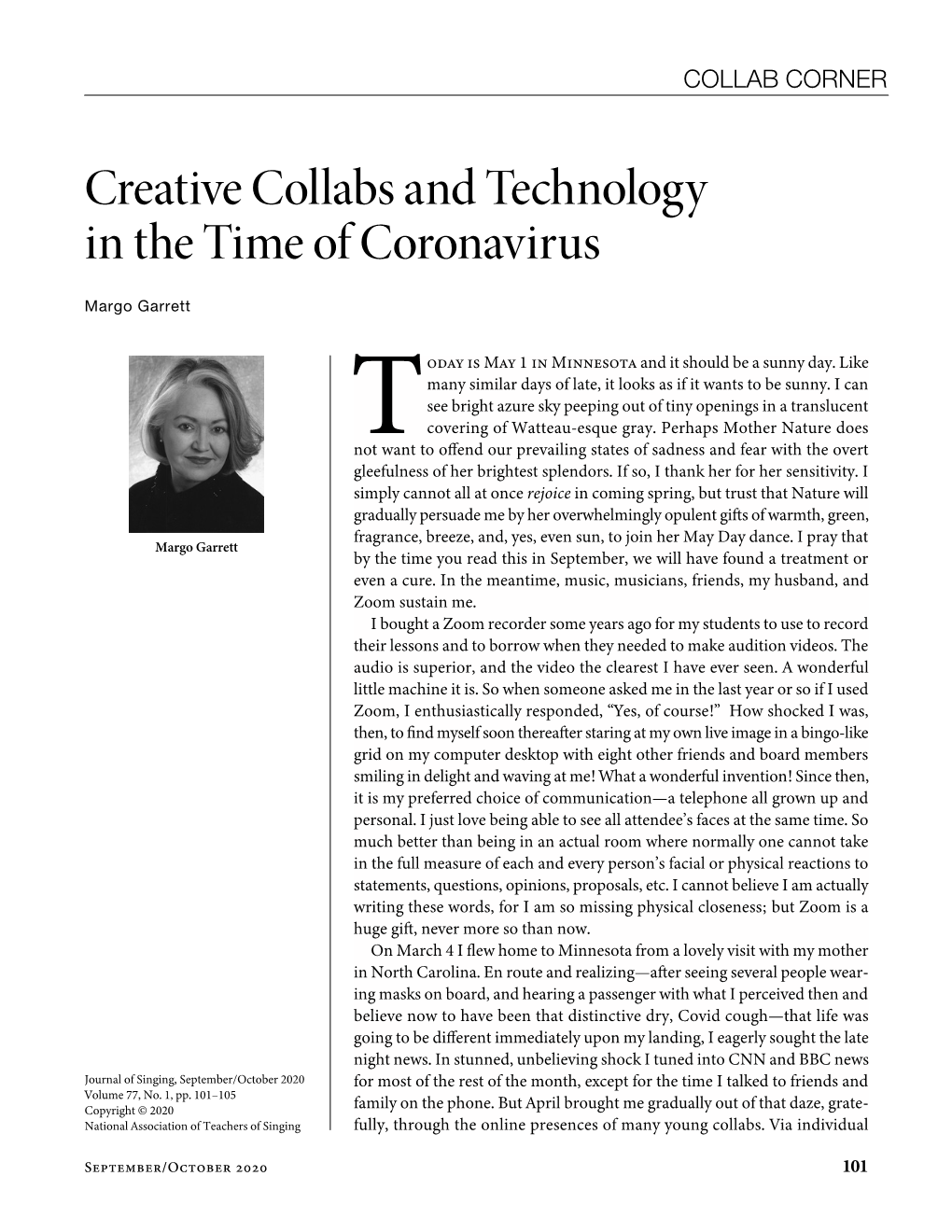 Creative Collabs and Technology in the Time of Coronavirus