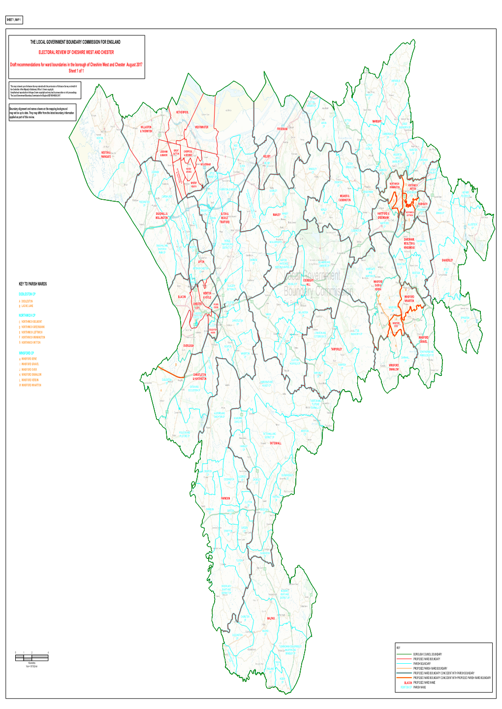 THE LOCAL GOVERNMENT BOUNDARY COMMISSION for ENGLAND ELECTORAL REVIEW of CHESHIRE WEST and CHESTER Draft Recommendations For