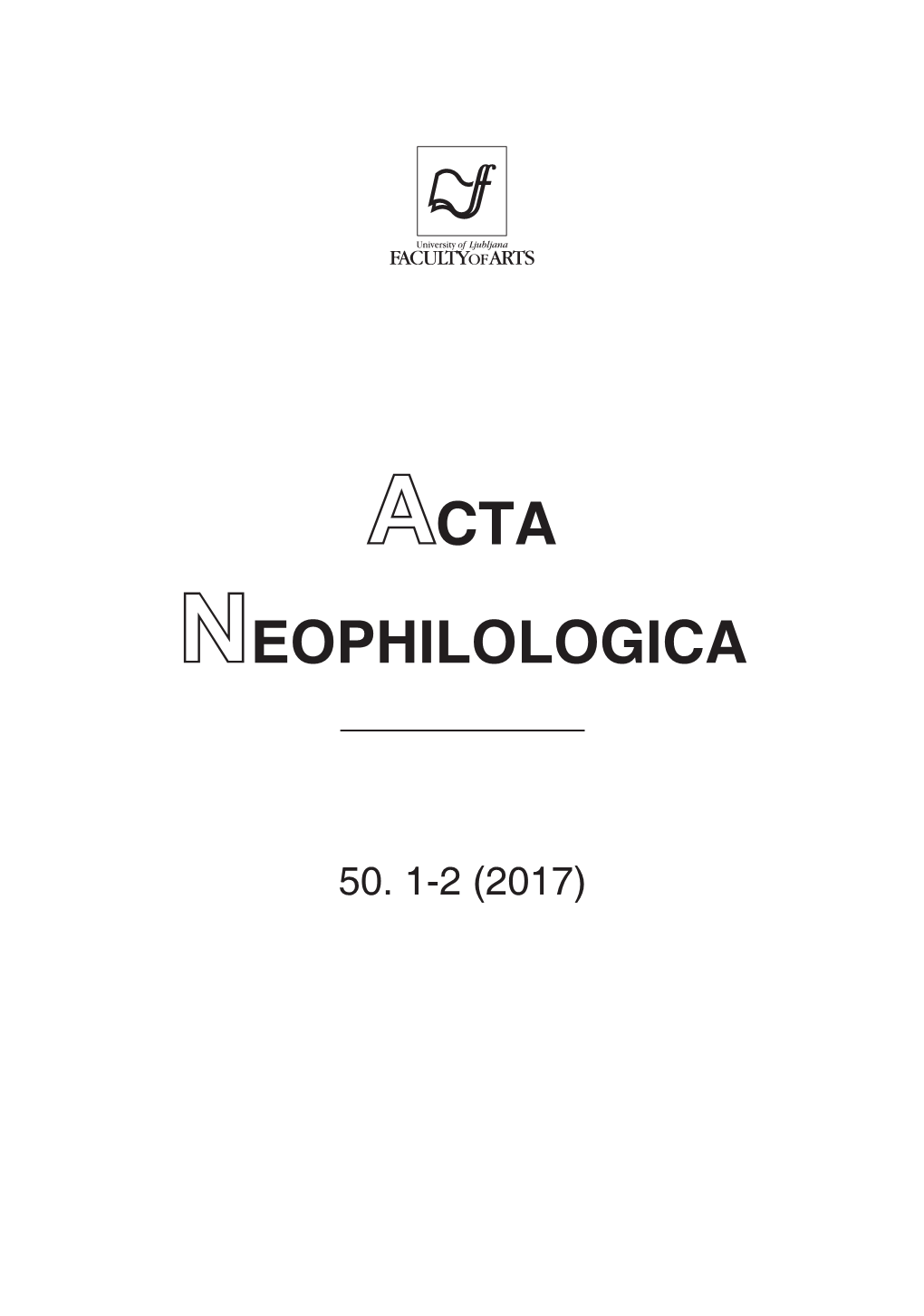 Acta Neophilologica