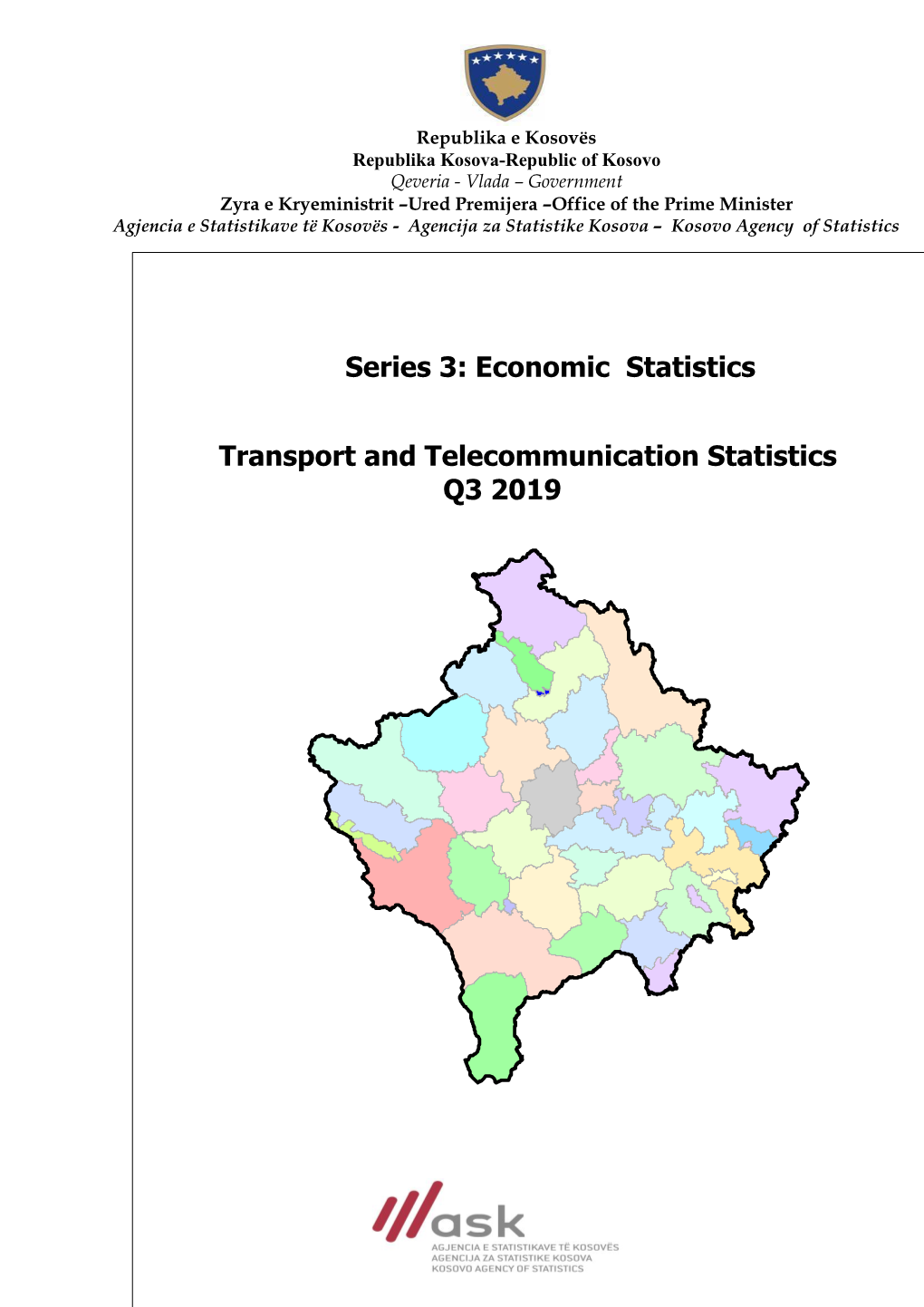 Information About Transport Statistics, Q3 2019