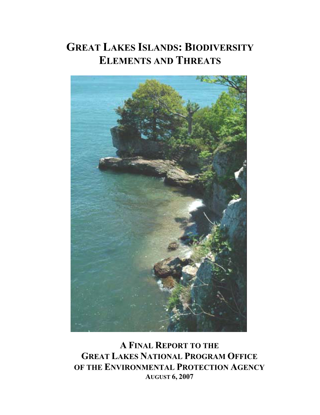 Great Lakes Islands: Biodiversity Elements And