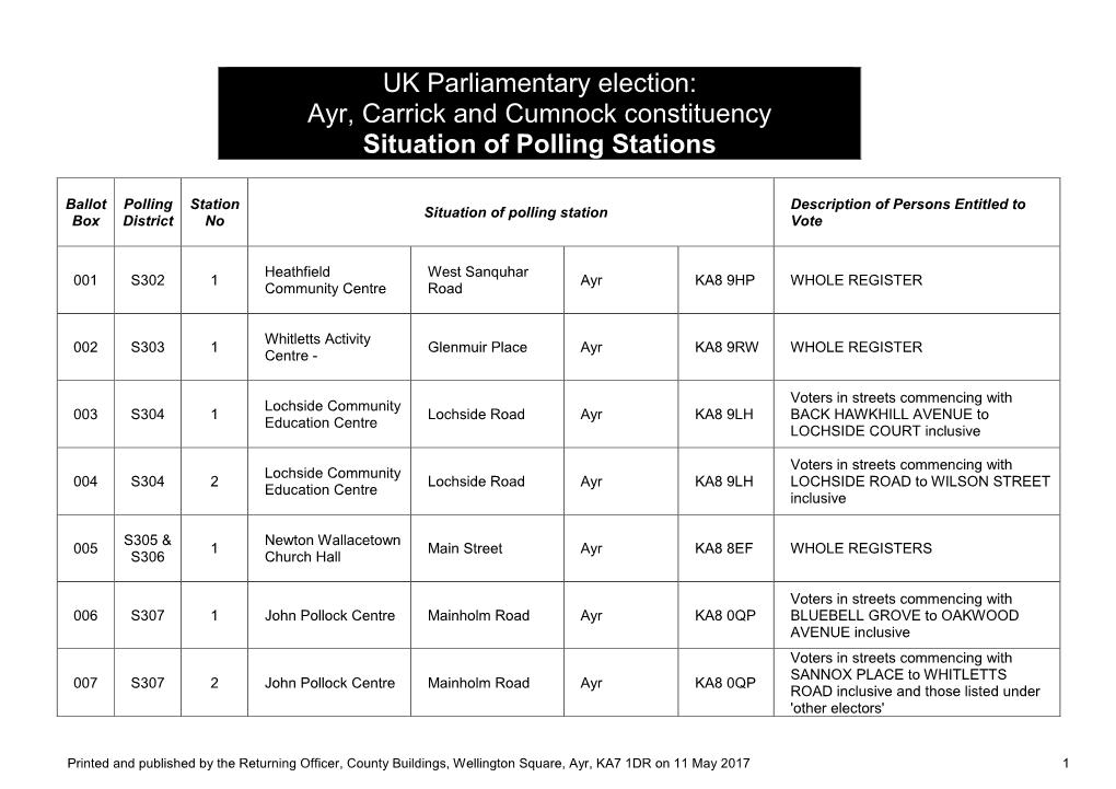 UKPGE 2017-Situation of Polling Stations-ACC