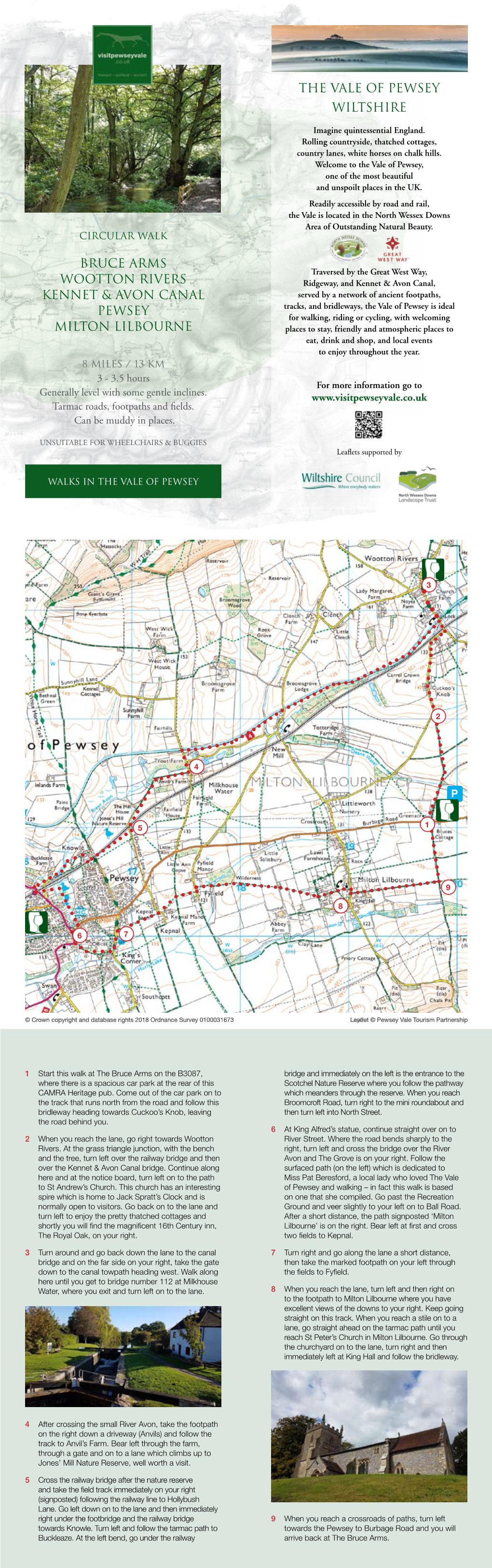The Vale of Pewsey Wiltshire Bruce Arms Wootton Rivers