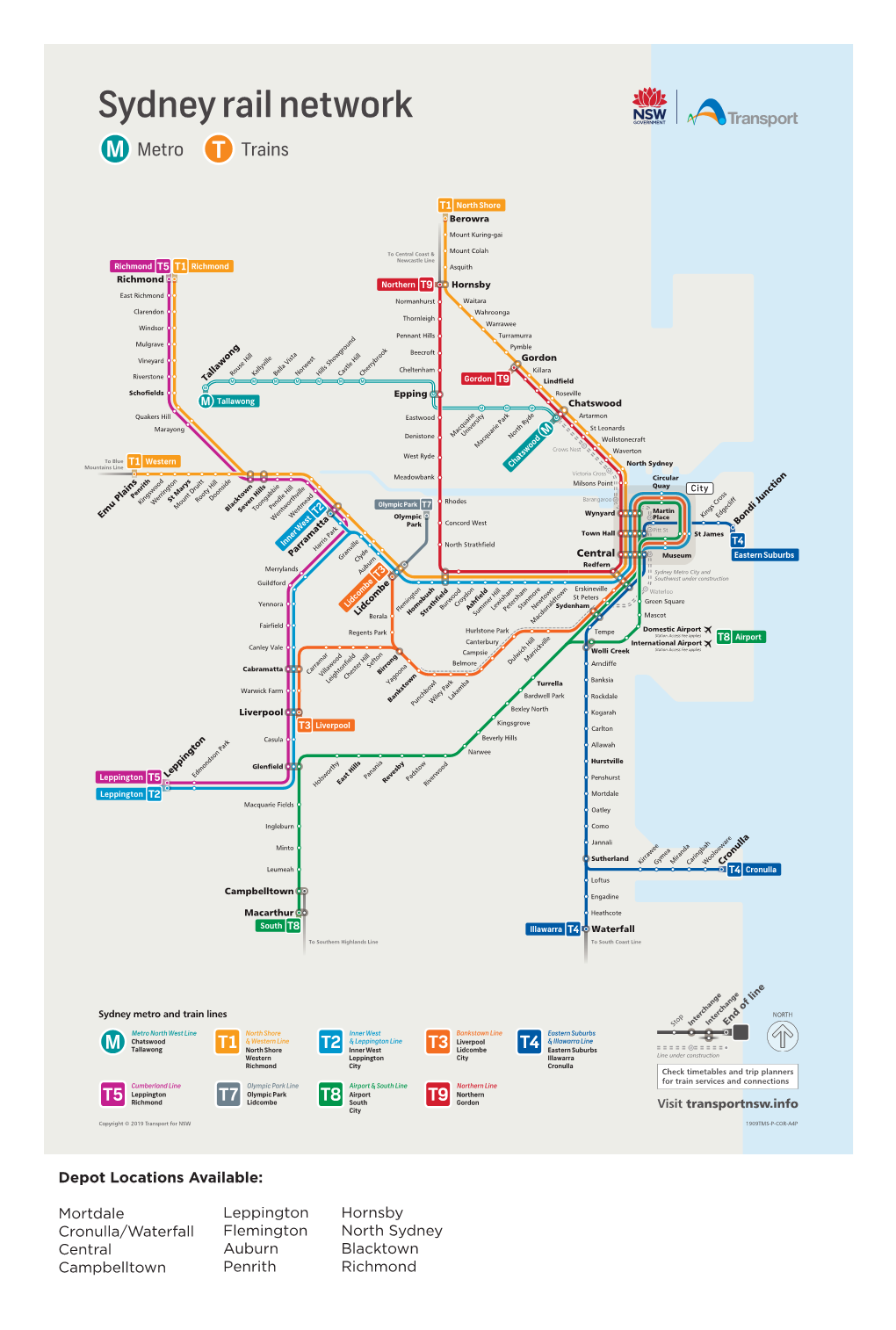 Sydney Rail Network Metro Trains