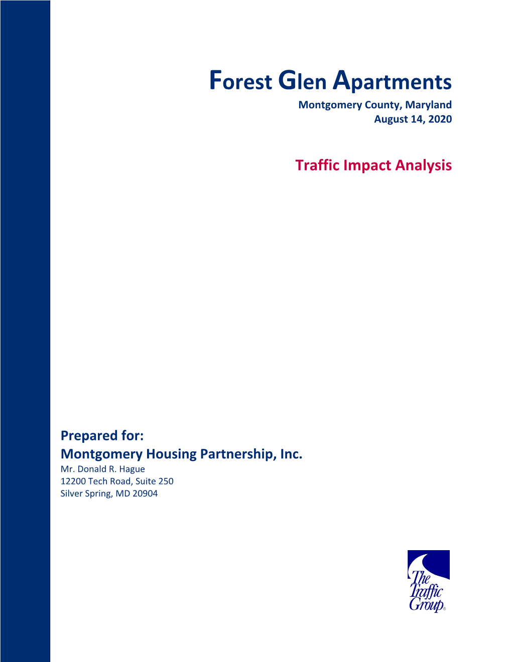 Forest Glen Apartments Montgomery County, Maryland August 14, 2020