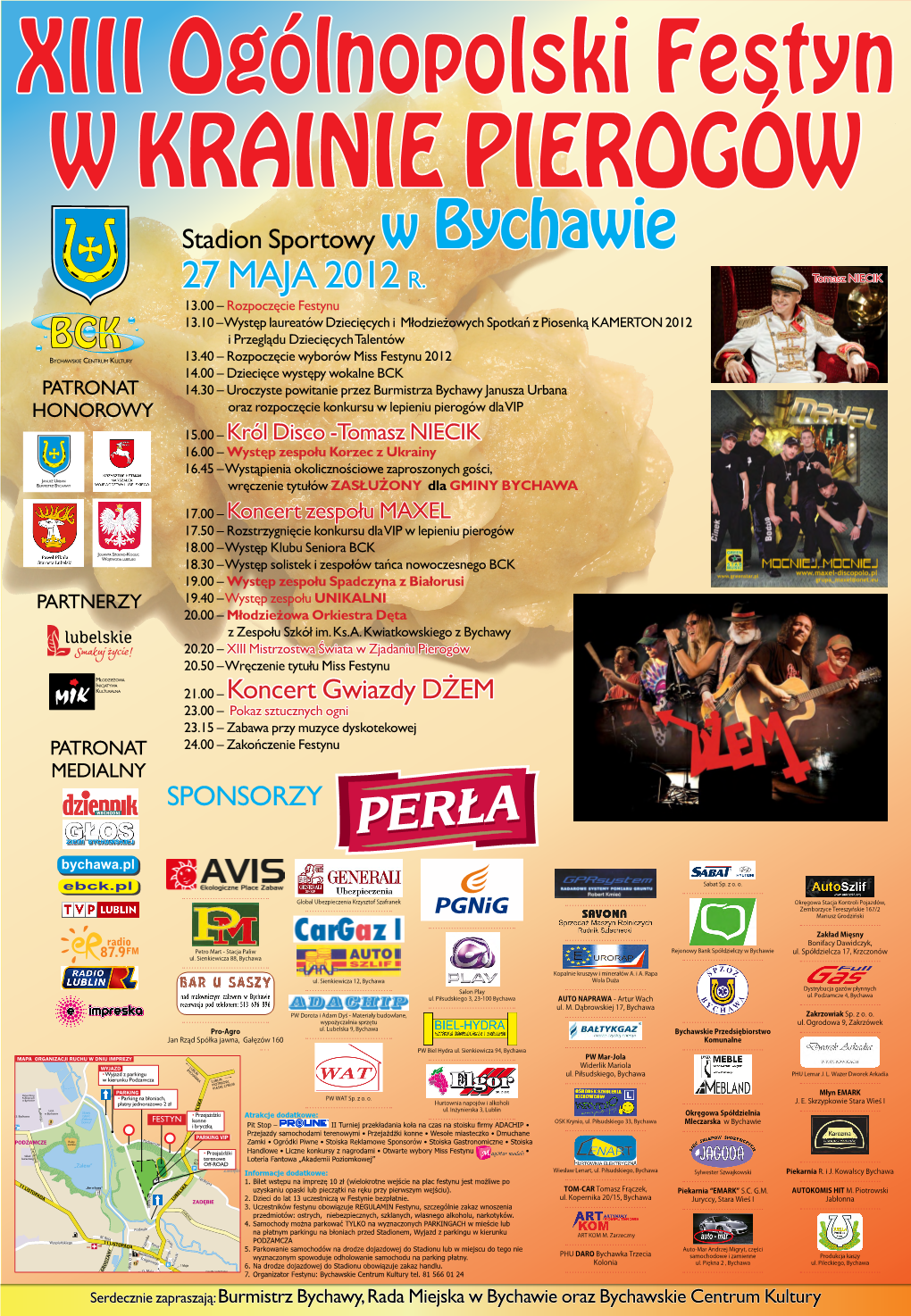 SPONSORZY 21.00 – Koncert Gwiazdy DŻEM Stadion Sportowy W Bychawie