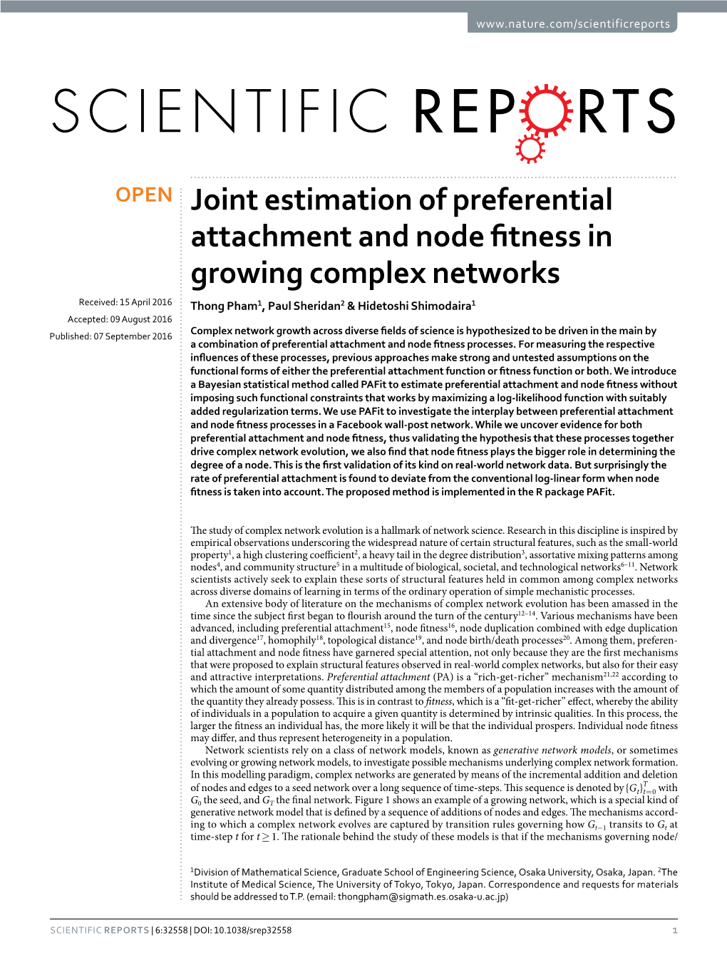 Joint Estimation of Preferential Attachment and Node Fitness In