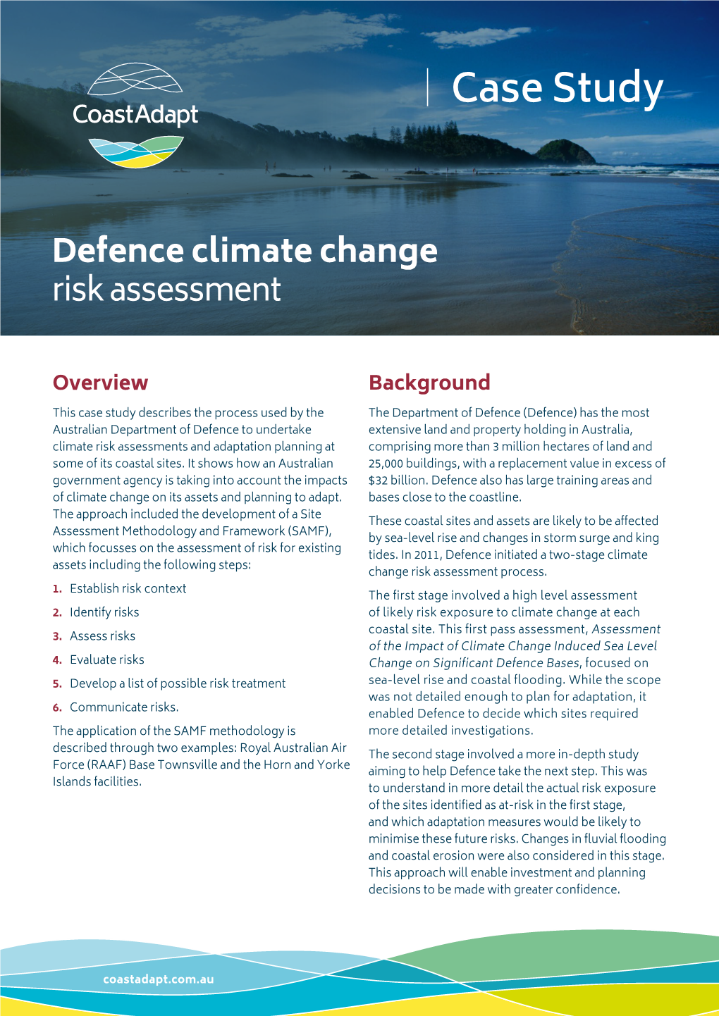 Defence Climate Change Risk Assessment