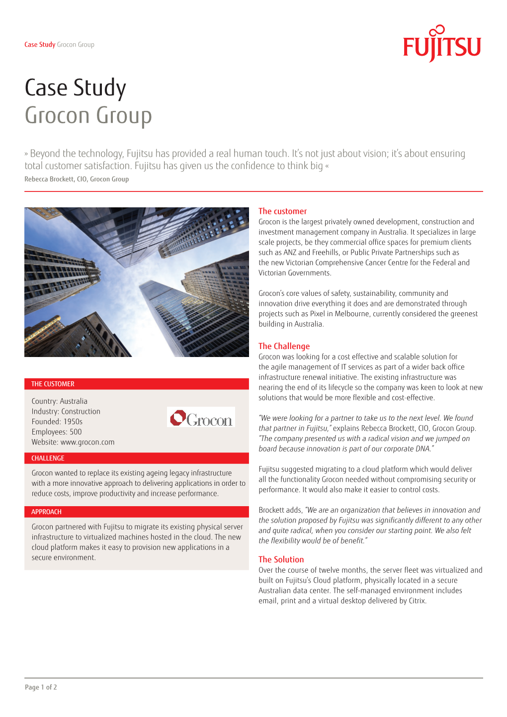 Case Study Grocon Group