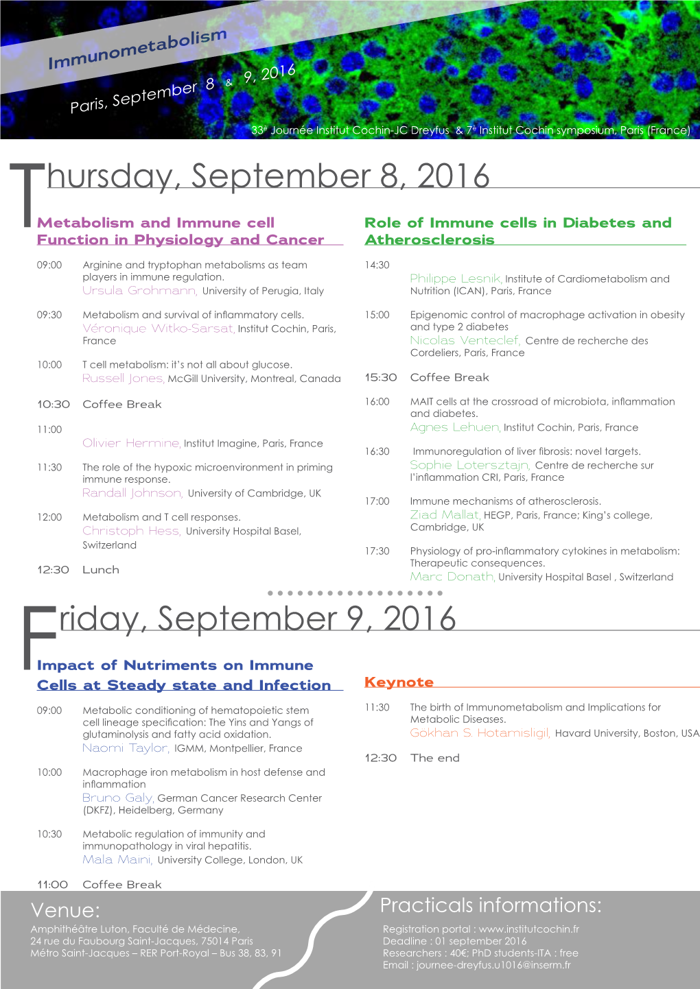 2016: Immunometabolism