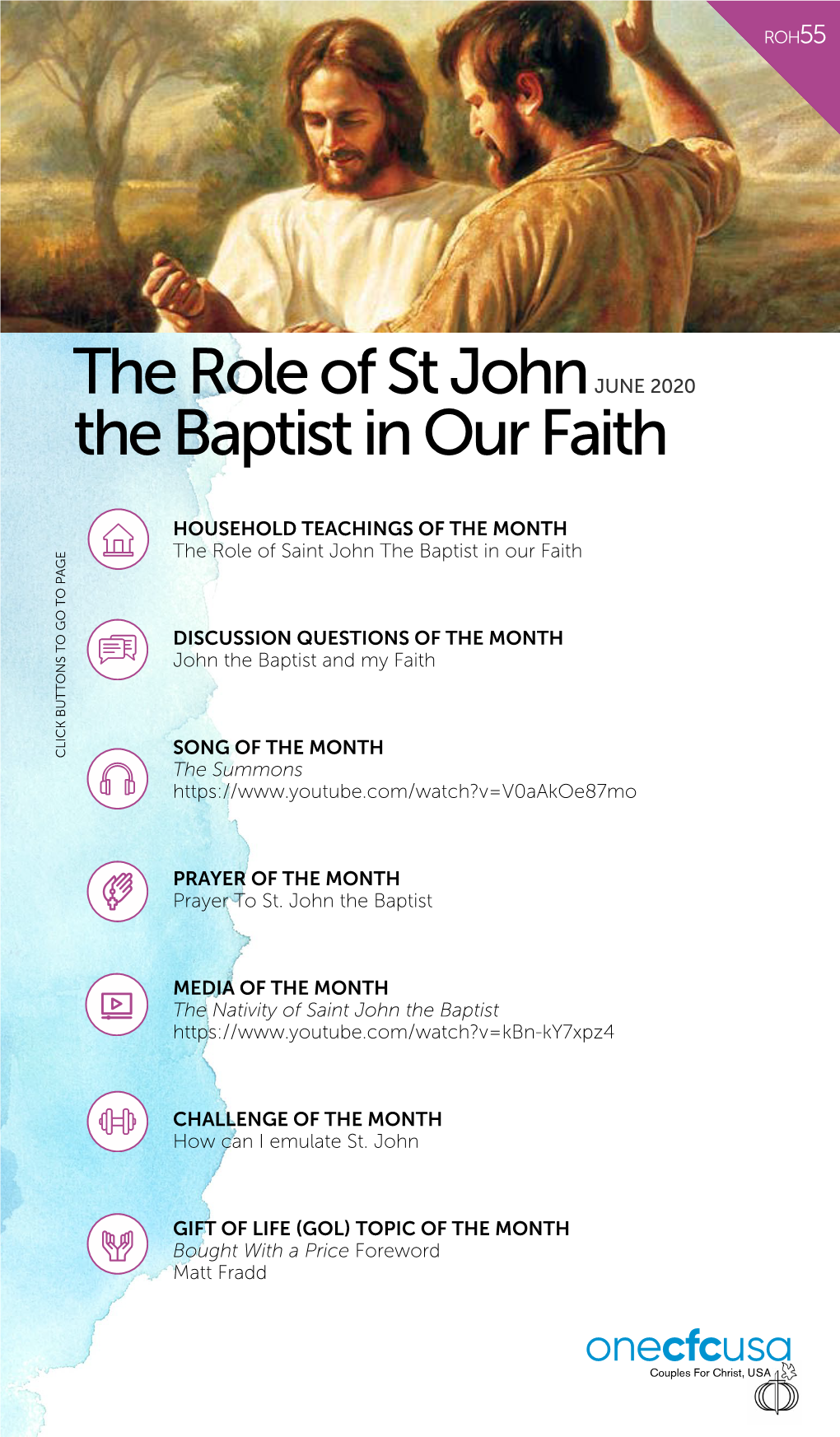 The Role of St John the Baptist in Our Faith