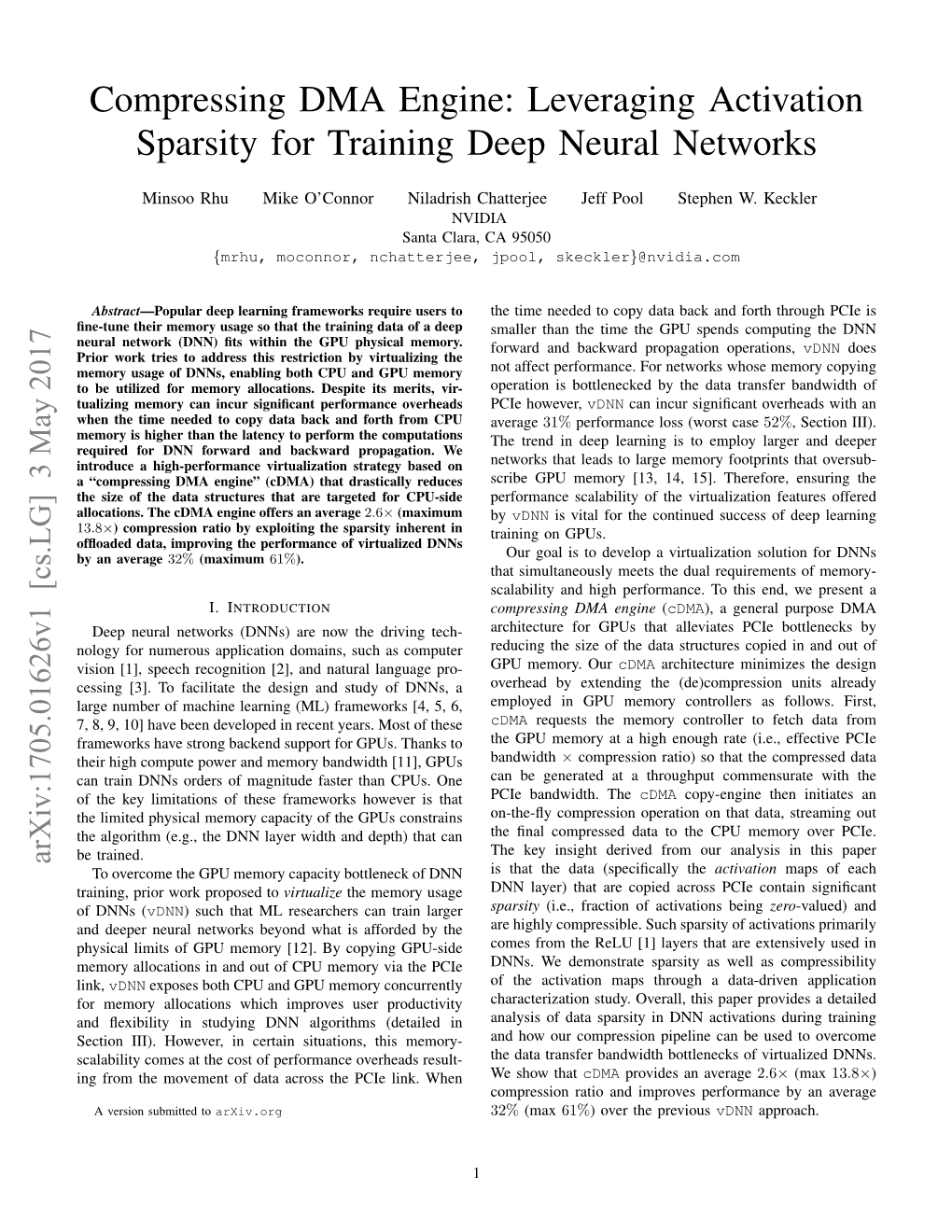 Leveraging Activation Sparsity for Training Deep Neural Networks