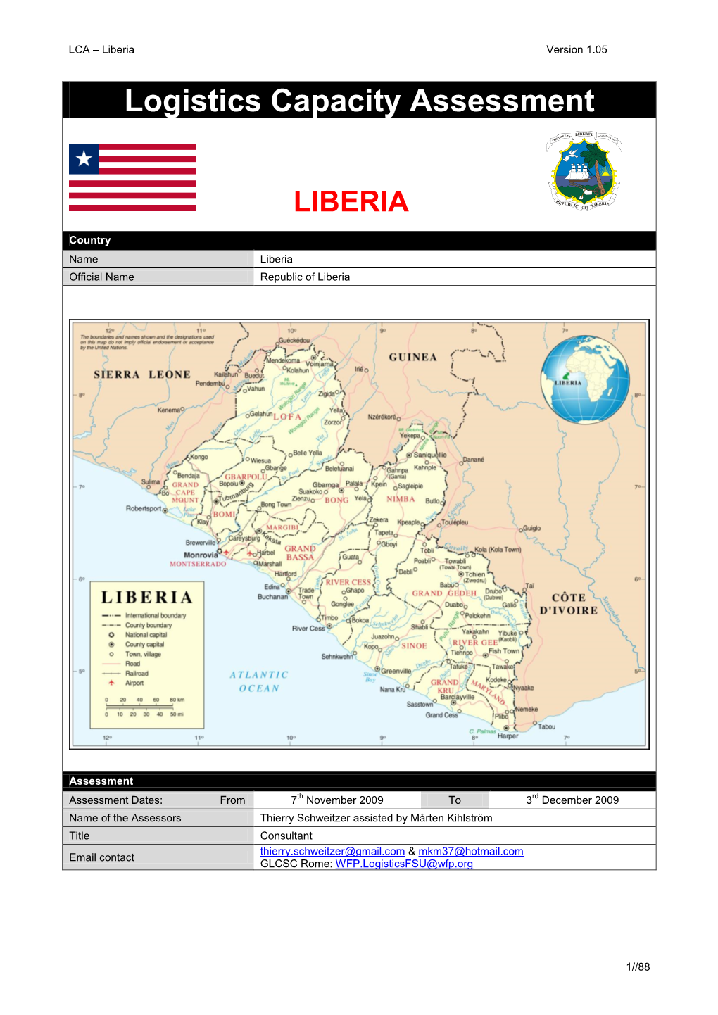 Logistics Capacity Assessment