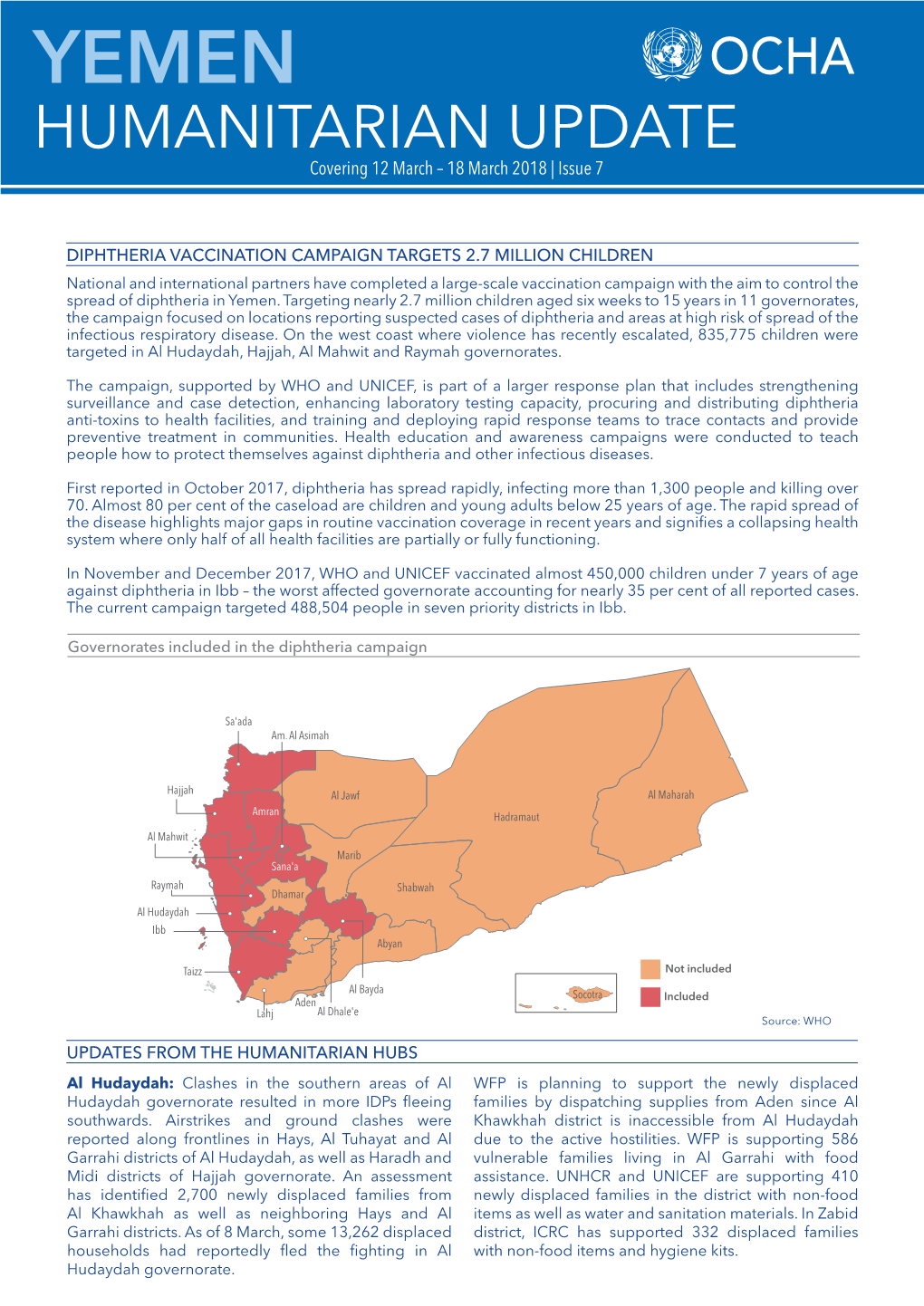 Humanitarian Update