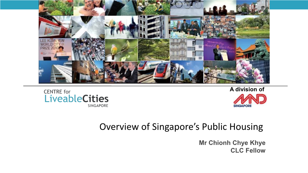 Overview of Singapore Public Housing Story