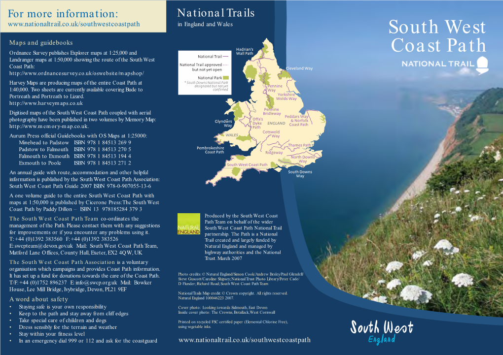 South West Coast Path National Trail