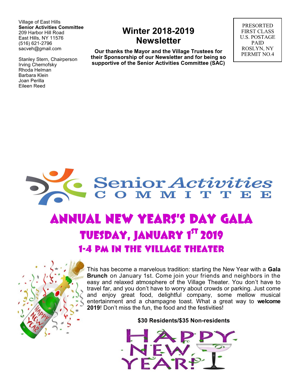 Annual New Years's Day Gala