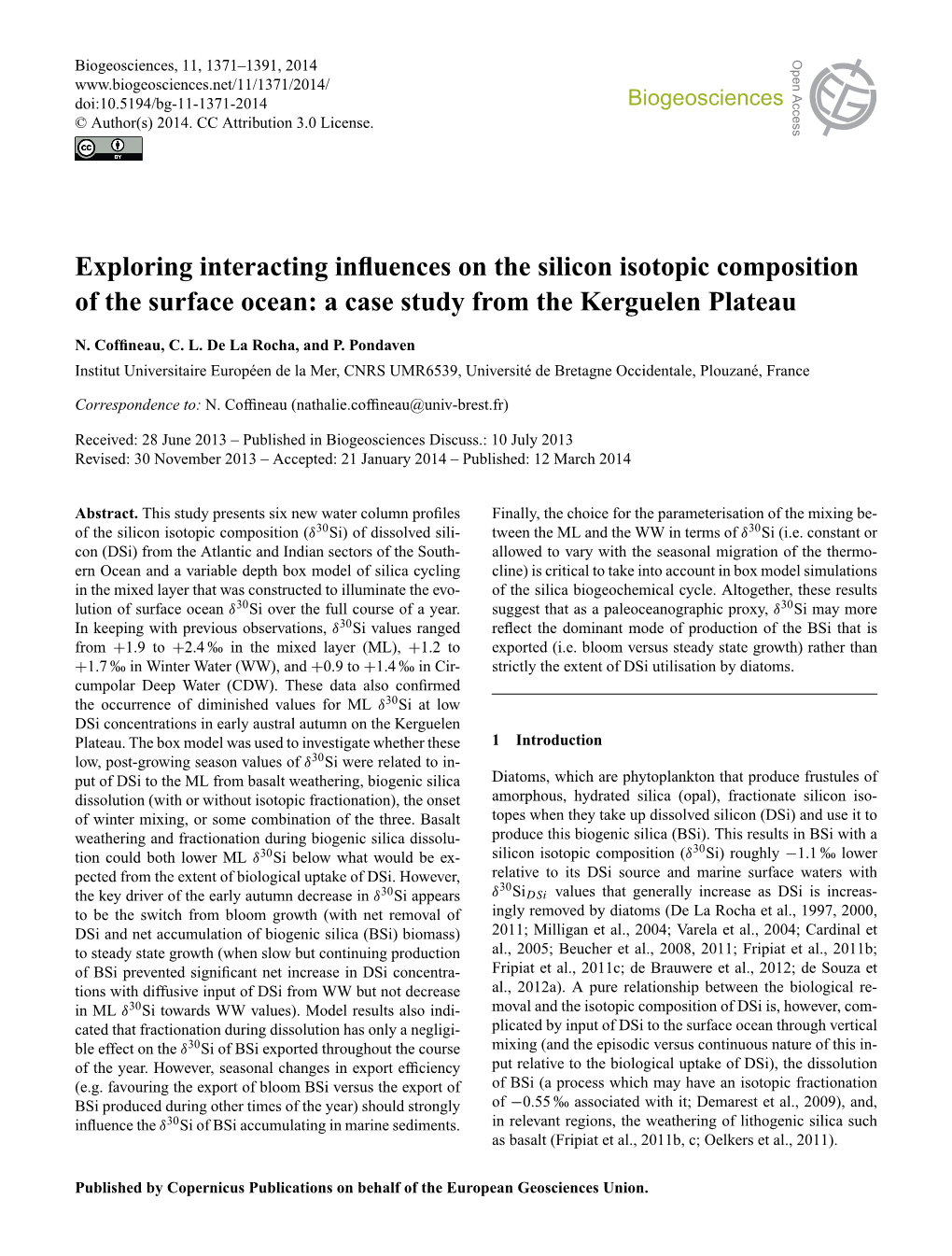 Exploring Interacting Influences on the Silicon Isotopic