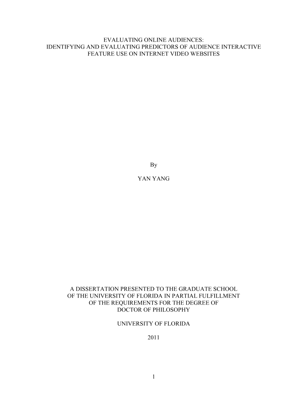 University of Florida Thesis Or Dissertation