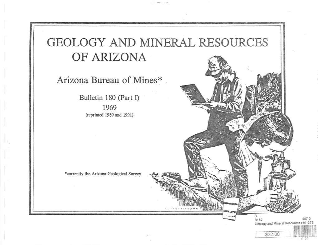 GEOLOGY and L\1IN"ERAL RESOURCES of ARIZONA