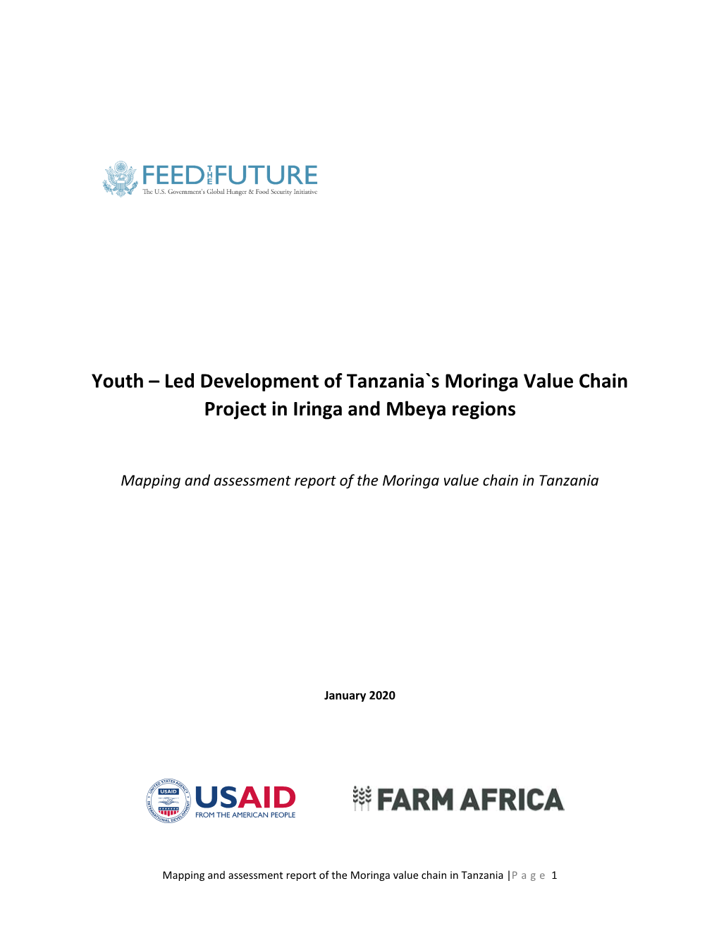 Youth – Led Development of Tanzania`S Moringa Value Chain Project in Iringa and Mbeya Regions