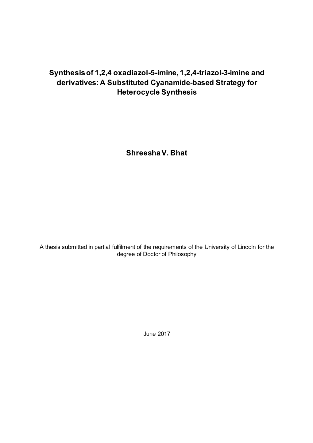 Synthesis of 1,2,4 Oxadiazol-5-Imine, 1,2,4-Triazol-3-Imine and Derivatives: a Substituted Cyanamide-Based Strategy for Heterocycle Synthesis