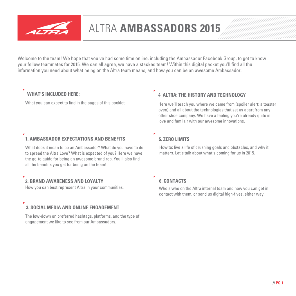 Altra Ambassadors 2015