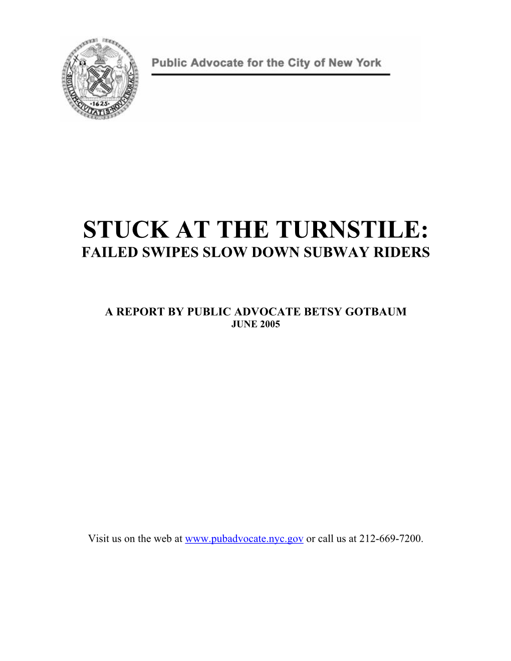 Stuck at the Turnstile: Failed Swipes Slow Down Subway Riders