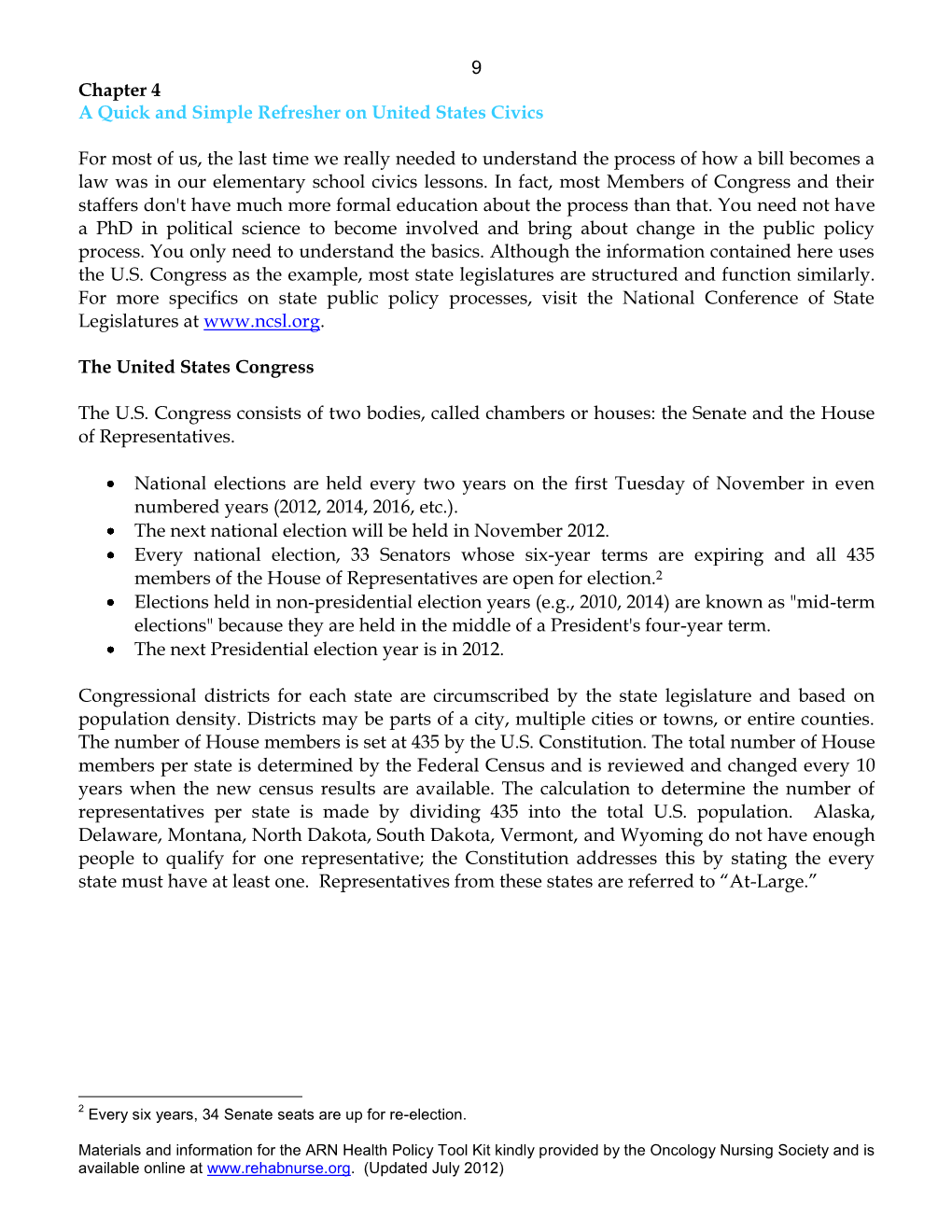 9 Chapter 4 a Quick and Simple Refresher on United States Civics